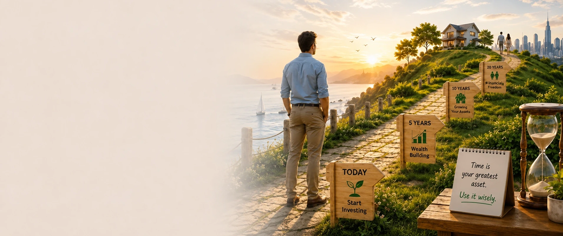 Wealth Planning guidance with scenic roadmap to long-term financial security